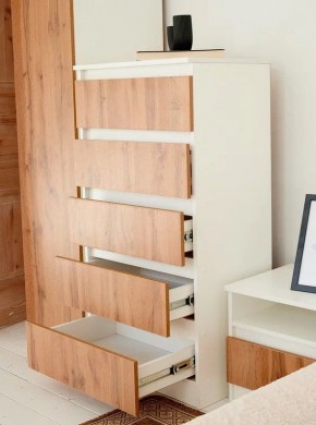 Спальный гарнитур Парус (Белый/Вотан) 1400 (Вариант-2) в Асбесте - asbest.ok-mebel.com | фото 16