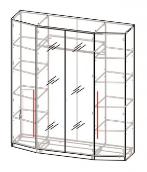 Спальный гарнитур Роксана (модульный) ЯШС в Асбесте - asbest.ok-mebel.com | фото 3