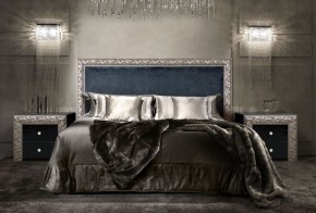 Спальный гарнитур Тиффани Premium черная/серебро в Асбесте - asbest.ok-mebel.com | фото 2