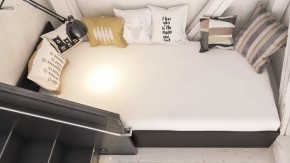 Стандарт Кровать 0900, цвет венге, ШхГхВ 93,5х203,5х70 см., сп.м. 900х2000 мм., без матраса, основание есть в Асбесте - asbest.ok-mebel.com | фото 6