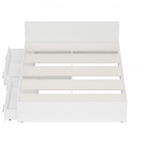 Стандарт Кровать с ящиками 1600, цвет белый, ШхГхВ 163,5х203,5х70 см., сп.м. 1600х2000 мм., без матраса, основание есть в Асбесте - asbest.ok-mebel.com | фото 7