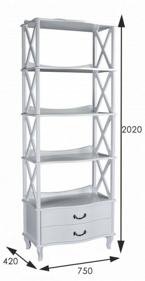 Стеллаж комбинированный Джульетта-4 Л в Асбесте - asbest.ok-mebel.com | фото 13