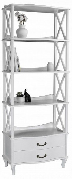 Стеллаж комбинированный Джульетта-4 Л в Асбесте - asbest.ok-mebel.com | фото 4