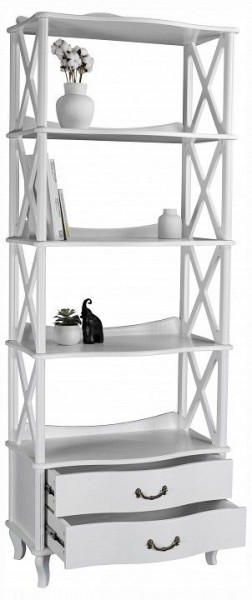 Стеллаж комбинированный Джульетта-4 Л в Асбесте - asbest.ok-mebel.com | фото 5
