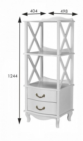 Стеллаж комбинированный Джульетта Л в Асбесте - asbest.ok-mebel.com | фото 8