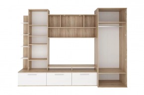 Стенка Денвер (СТЛ.151.01) Дуб сонома/Белый в Асбесте - asbest.ok-mebel.com | фото 2