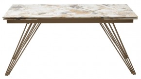 Стол ACERRA NEW 160 GLOSS GRAND JADE SOLID CERAMIC/ каркас цвета шампань, ®DISAUR в Асбесте - asbest.ok-mebel.com | фото 12