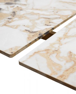 Стол ACERRA NEW 160 GLOSS GRAND JADE SOLID CERAMIC/ каркас цвета шампань, ®DISAUR в Асбесте - asbest.ok-mebel.com | фото 8