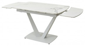Стол ALATRI 120 GLOSS STATUARIO WHITE SOLID CERAMIC / WHITE, ®DISAUR в Асбесте - asbest.ok-mebel.com | фото 9