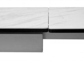 Стол BELLUNO 160 MARBLES KL-99 Белый мрамор матовый, итальянская керамика/ белый каркас, ®DISAUR в Асбесте - asbest.ok-mebel.com | фото 7