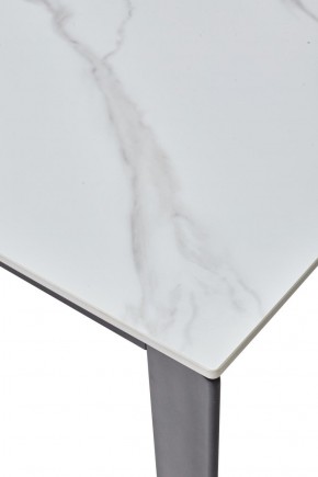 Стол CORNER 120 MATT WHITE MARBLE SOLID CERAMIC / BLACK, ®DISAUR в Асбесте - asbest.ok-mebel.com | фото 8