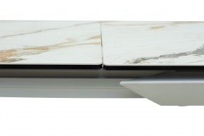 Стол CREMONA 160 KL-188 Контрастный мрамор / белый каркас, ®DISAUR в Асбесте - asbest.ok-mebel.com | фото 5