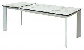 Стол CREMONA 160 KL-188 Контрастный мрамор / белый каркас, ®DISAUR в Асбесте - asbest.ok-mebel.com | фото 6