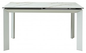 Стол CREMONA 160 KL-188 Контрастный мрамор / белый каркас, ®DISAUR в Асбесте - asbest.ok-mebel.com | фото 8