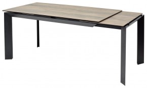 Стол CREMONA 180 KL-61 Под дерево, итальянская керамика / черный каркас, ®DISAUR в Асбесте - asbest.ok-mebel.com | фото 7