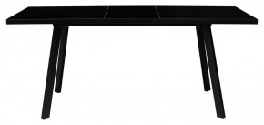 Стол ФИН 120 Черный, стекло/ Черный каркас М-City в Асбесте - asbest.ok-mebel.com | фото 1