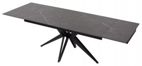 Стол FORIO 160 MATT BLACK MARBLE SOLID CERAMIC / BLACK, ®DISAUR в Асбесте - asbest.ok-mebel.com | фото 5