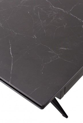 Стол FORIO 160 MATT BLACK MARBLE SOLID CERAMIC / BLACK, ®DISAUR в Асбесте - asbest.ok-mebel.com | фото 9