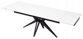 Стол FORIO 160 MATT WHITE MARBLE SOLID CERAMIC / BLACK, ®DISAUR в Асбесте - asbest.ok-mebel.com | фото 7
