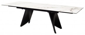 Стол IVAR 180 MARBLES KL-188 Контрастный мрамор, итальянская керамика, ®DISAUR в Асбесте - asbest.ok-mebel.com | фото 4