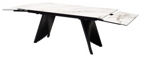 Стол IVAR 180 MARBLES KL-188 Контрастный мрамор, итальянская керамика, ®DISAUR в Асбесте - asbest.ok-mebel.com | фото 9