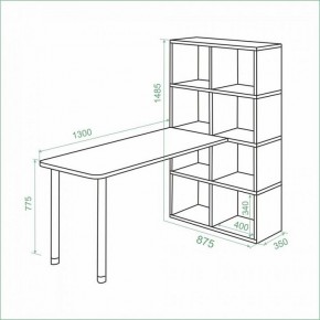 Стол компьютерный Bartolo в Асбесте - asbest.ok-mebel.com | фото 3