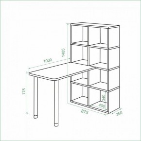 Стол компьютерный Bartolo в Асбесте - asbest.ok-mebel.com | фото 3