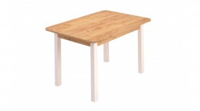 Стол ЛДСП (опоры белые) дуб вотан в Асбесте - asbest.ok-mebel.com | фото