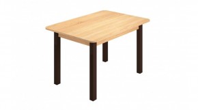 Стол ЛДСП (опоры черные) дуб сонома в Асбесте - asbest.ok-mebel.com | фото