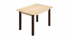 Стол ЛДСП (опоры черные) ясень шимо светлый в Асбесте - asbest.ok-mebel.com | фото