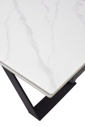 Стол LIVORNO 180 MATT WHITE MARBLE SOLID CERAMIC / BLACK, ®DISAUR в Асбесте - asbest.ok-mebel.com | фото 9