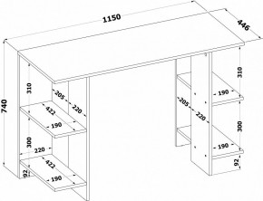 Стол письменный СПМ-28 в Асбесте - asbest.ok-mebel.com | фото 5