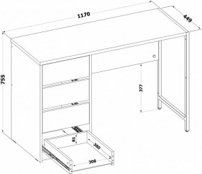 Стол письменный СПМ-405 в Асбесте - asbest.ok-mebel.com | фото 3