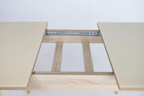 Стол раскладной со стеклом (опоры массив цилиндрический) "Хоста" в Асбесте - asbest.ok-mebel.com | фото 9