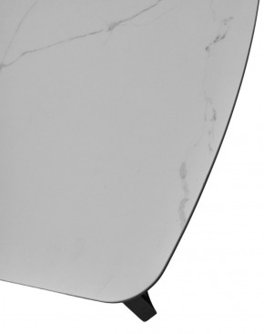 Стол RASMUS 160 TL-45 Белый мрамор, испанская керамика / черный каркас, ®DISAUR в Асбесте - asbest.ok-mebel.com | фото 6