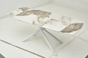 Стол RIVOLI 140 GLOSS LUXURY PANDORA SOLID CERAMIC / WHITE, ®DISAUR в Асбесте - asbest.ok-mebel.com | фото 2