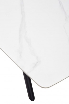 Стол RIVOLI 140 MATT WHITE MARBLE SOLID CERAMIC / BLACK, ®DISAUR в Асбесте - asbest.ok-mebel.com | фото 9