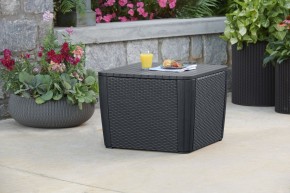 Стол-сундук Лузон Плюс (Luzon Plus Flat Wicker), графит в Асбесте - asbest.ok-mebel.com | фото