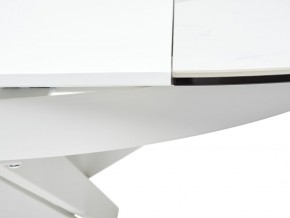 Стол TRENTO 120 HIGH GLOSS STATUARIO Белый мрамор глянцевый, керамика/ белый каркас, ®DISAUR в Асбесте - asbest.ok-mebel.com | фото 9