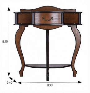 Стол туалетный Джульетта Л в Асбесте - asbest.ok-mebel.com | фото 11