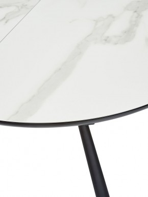 Стол VOLAND BIANCO TL-45 испанская керамика/ BLACK "белый мрамор" М-City в Асбесте - asbest.ok-mebel.com | фото 2