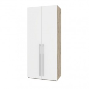 СТОУН С21 Шкаф 2-х створчатый (серый дуб/белый) в Асбесте - asbest.ok-mebel.com | фото