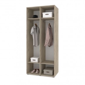 СТОУН С21 Шкаф 2-х створчатый (серый дуб/белый) в Асбесте - asbest.ok-mebel.com | фото 3