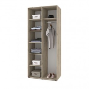 СТОУН С22 Шкаф 2-х створчатый (серый дуб/белый) в Асбесте - asbest.ok-mebel.com | фото 3