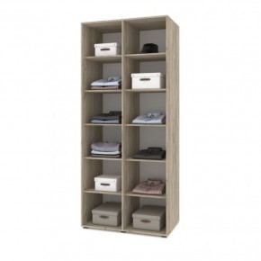 СТОУН С23 Шкаф 2-х створчатый (серый дуб/белый) в Асбесте - asbest.ok-mebel.com | фото 3