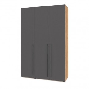 СТОУН С31 Шкаф 3-х створчатый (дуб золотой/графит) в Асбесте - asbest.ok-mebel.com | фото