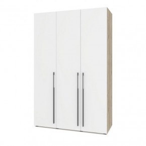 СТОУН С32 Шкаф 3-х створчатый (серый дуб/белый) в Асбесте - asbest.ok-mebel.com | фото