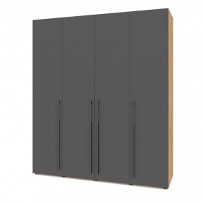 СТОУН С41 Шкаф 4-х створчатый (дуб золотой/графит) в Асбесте - asbest.ok-mebel.com | фото