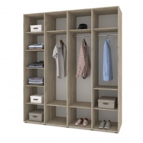 СТОУН С41 Шкаф 4-х створчатый (дуб золотой/графит) в Асбесте - asbest.ok-mebel.com | фото 3