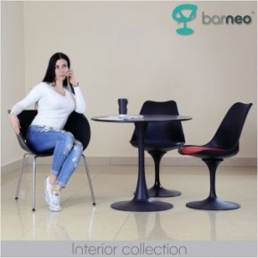 Стул Barneo N-8 Tulip style черный с черной подушкой в Асбесте - asbest.ok-mebel.com | фото 4